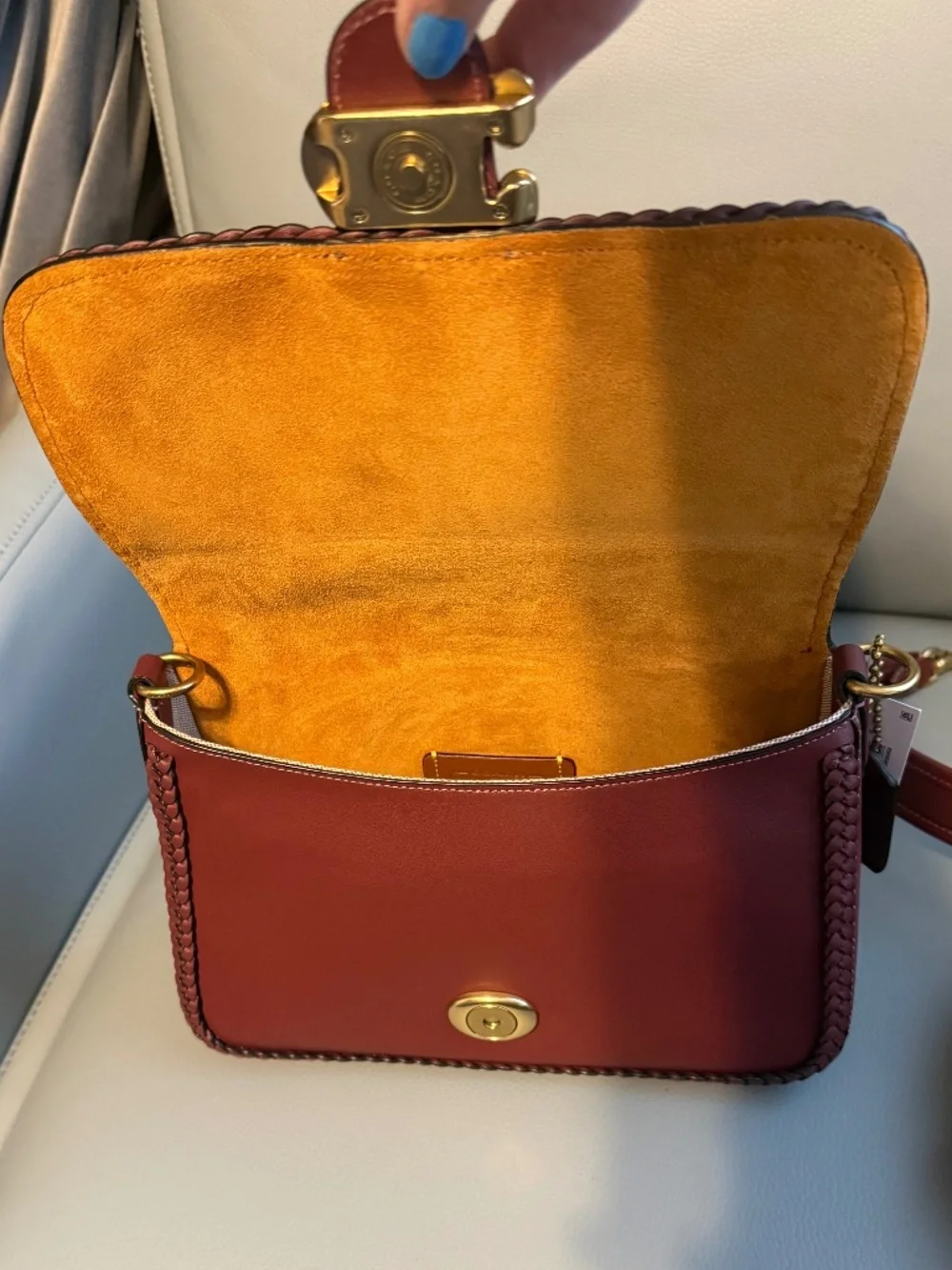 Coach Suede Soft Tabby and Wallet Braid Detail - Picture 11 of 16